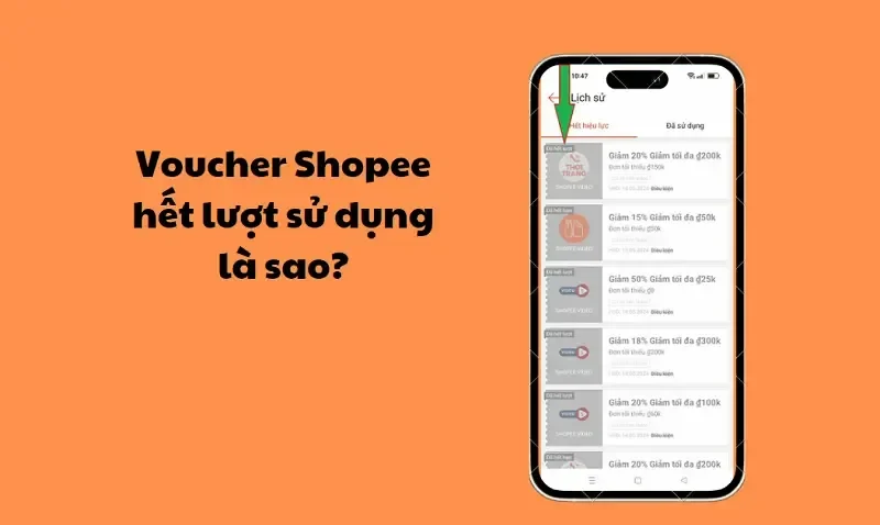 Voucher hết lượt sử dụng là gì